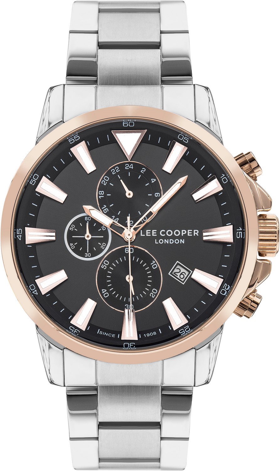 Часы LEE COOPER  LC07424.550 Мужские часы, кварцевый механизм, суперметалл с покрытием, 47 мм