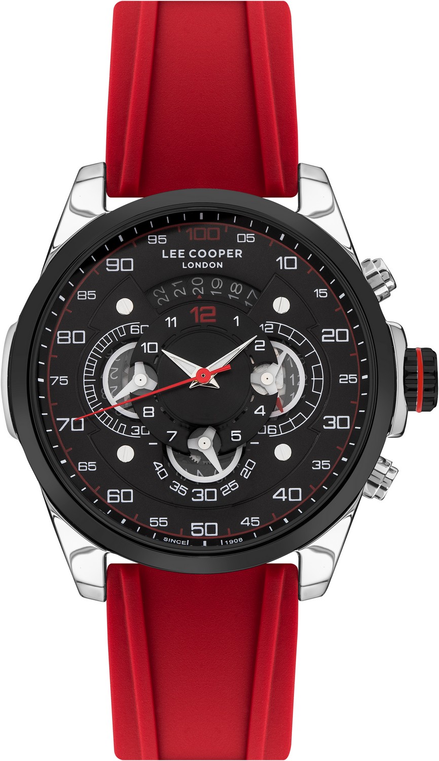 LEE COOPER  Мужские часы, кварцевый механизм, суперметалл с покрытием, 48 мм