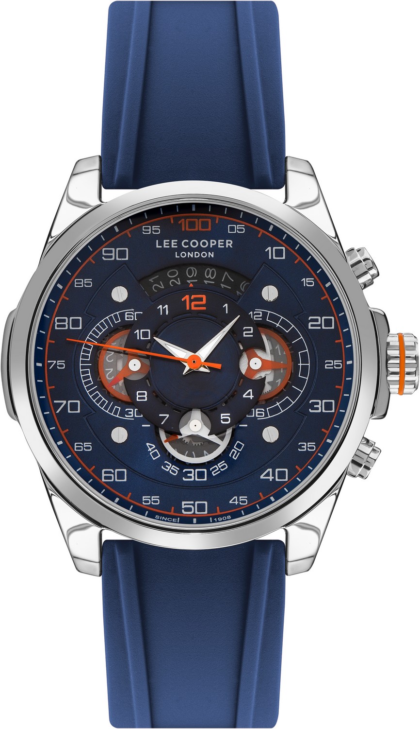 LEE COOPER  Мужские часы, кварцевый механизм, суперметалл, 48 мм