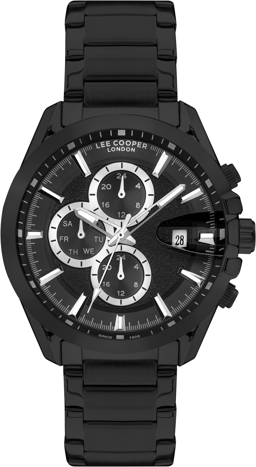 Часы LEE COOPER  LC07455.650 Мужские часы, кварцевый механизм, суперметалл с покрытием, 46 мм