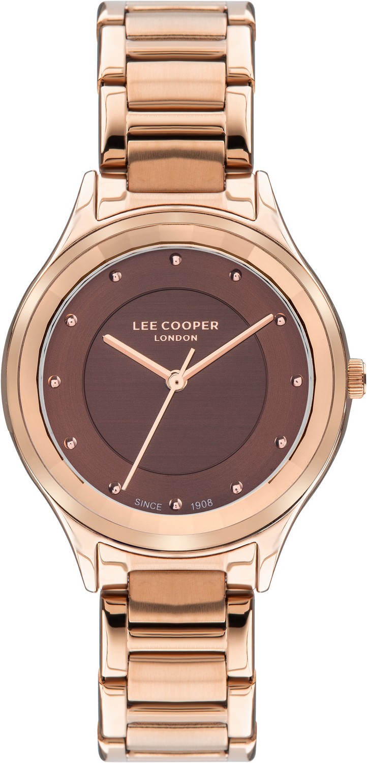 LEE COOPER  Женские часы, кварцевый механизм, суперметалл с покрытием, 33,5 мм