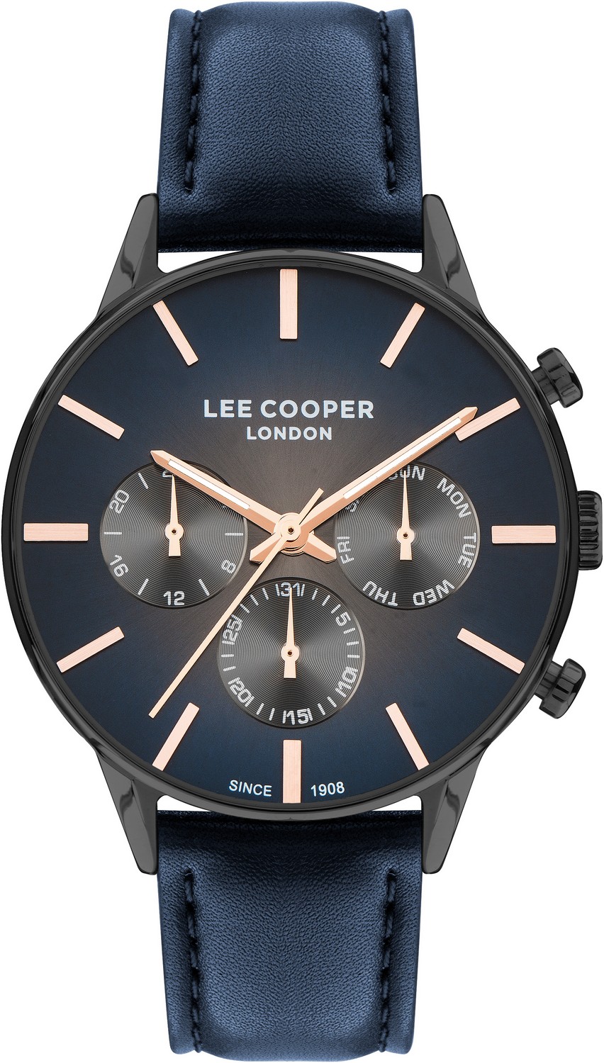 LEE COOPER  Мужские часы, кварцевый механизм, суперметалл с покрытием, 43 мм