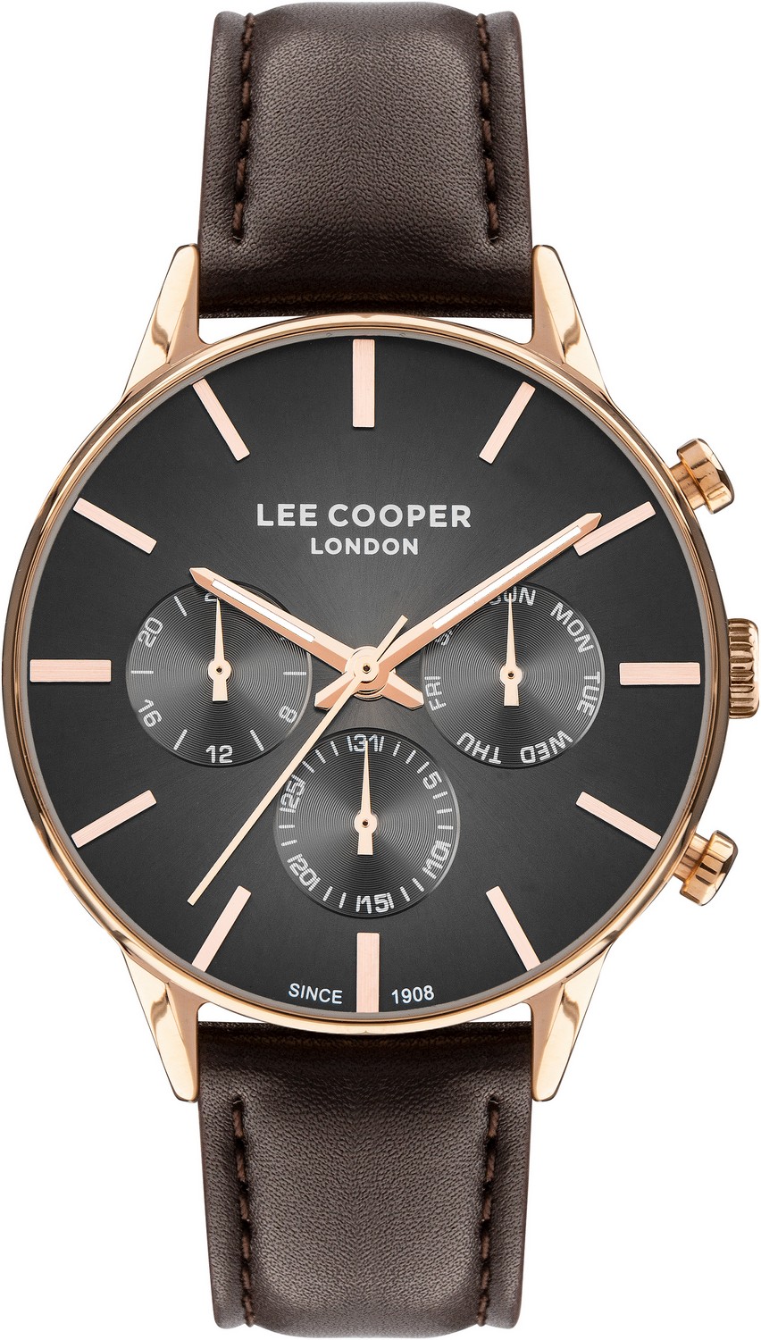 LEE COOPER  Мужские часы, кварцевый механизм, суперметалл с покрытием, 43 мм
