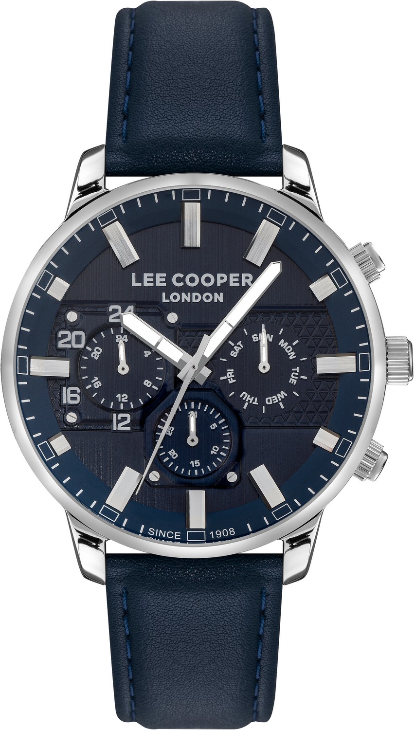 LEE COOPER  Мужские часы, кварцевый механизм, суперметалл, 47 мм