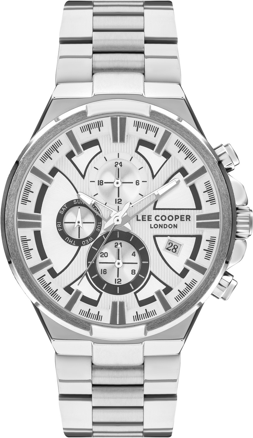 LEE COOPER  Мужские часы, кварцевый механизм, суперметалл, 46 мм