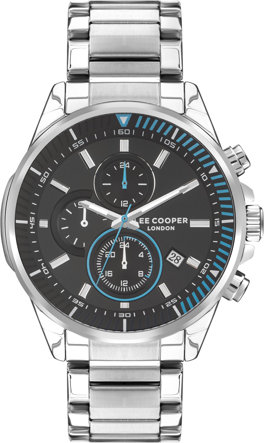 LEE COOPER  Мужские часы, кварцевый механизм, суперметалл, 46 мм