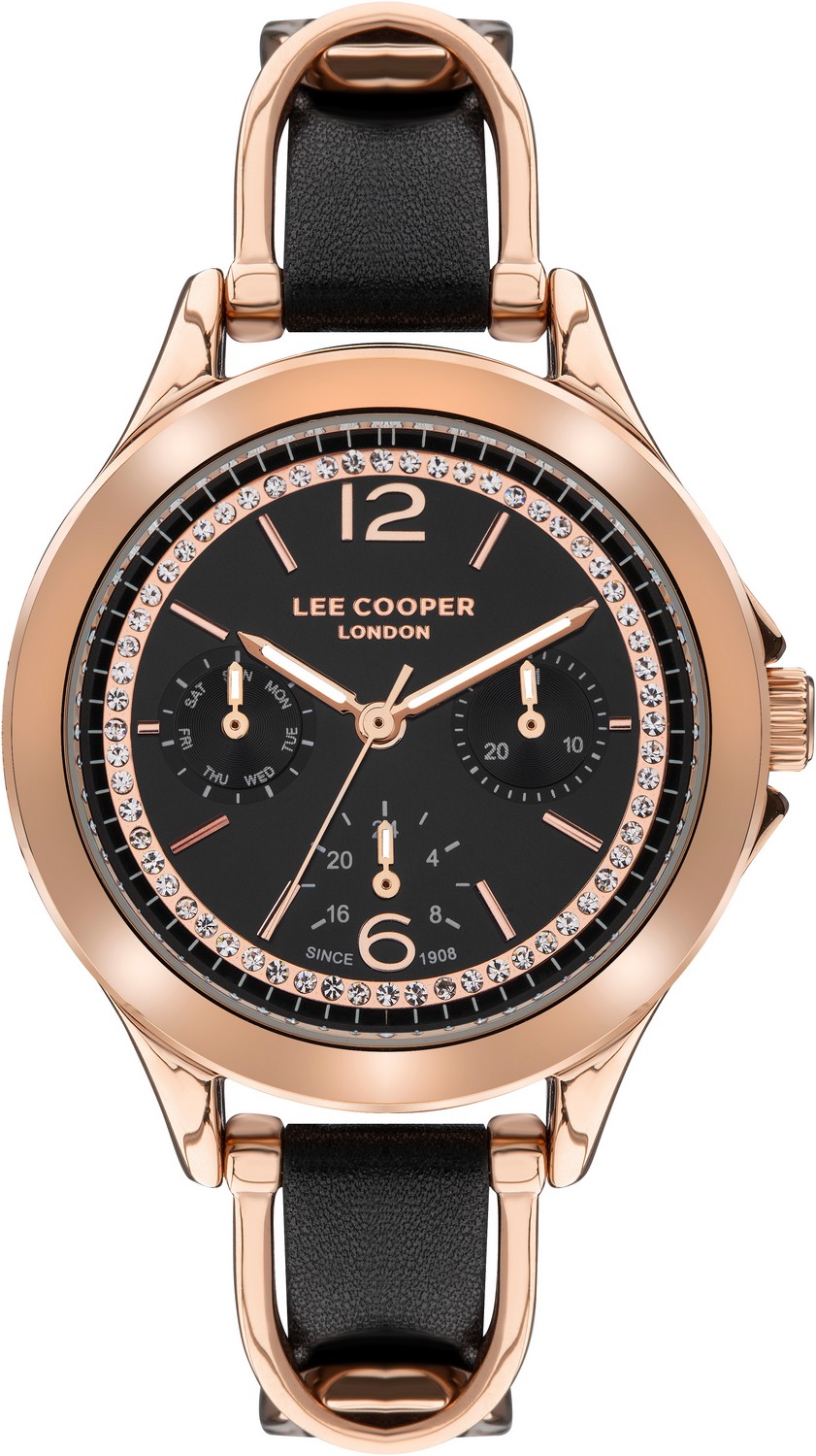 LEE COOPER  Женские часы, кварцевый механизм, суперметалл с покрытием, 36 мм