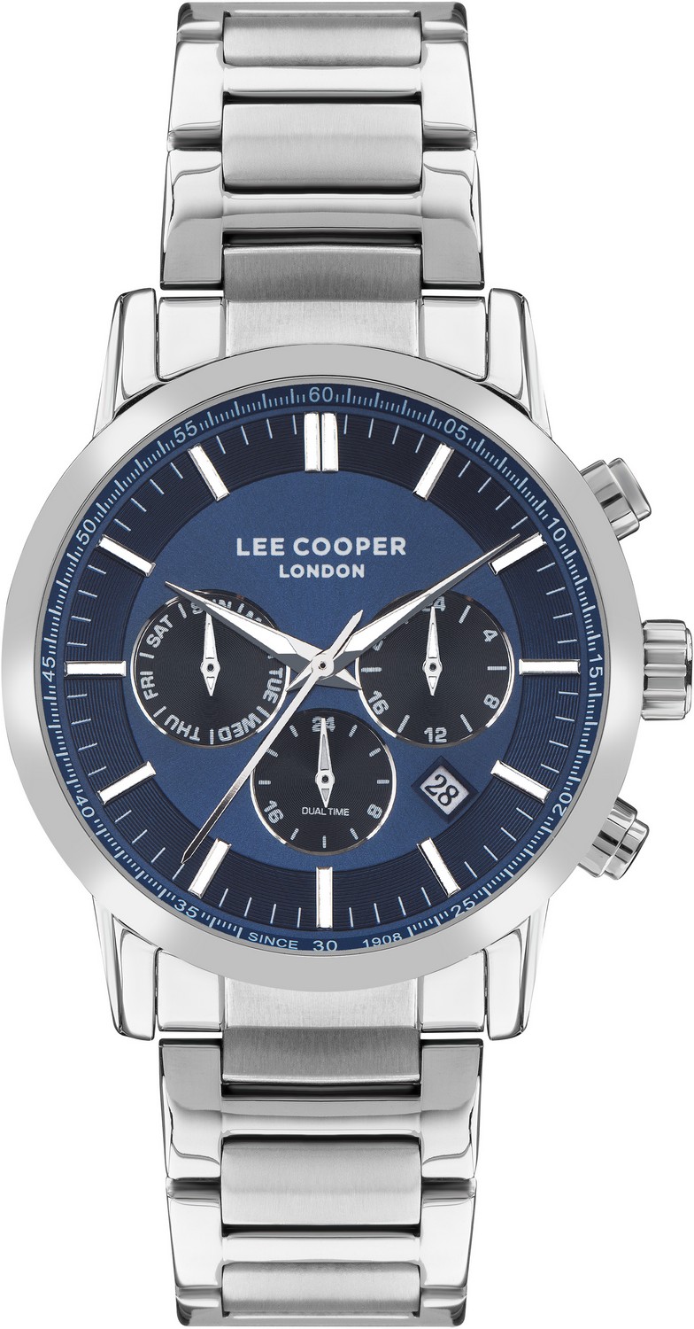LEE COOPER  Мужские часы, кварцевый механизм, суперметалл, 44 мм