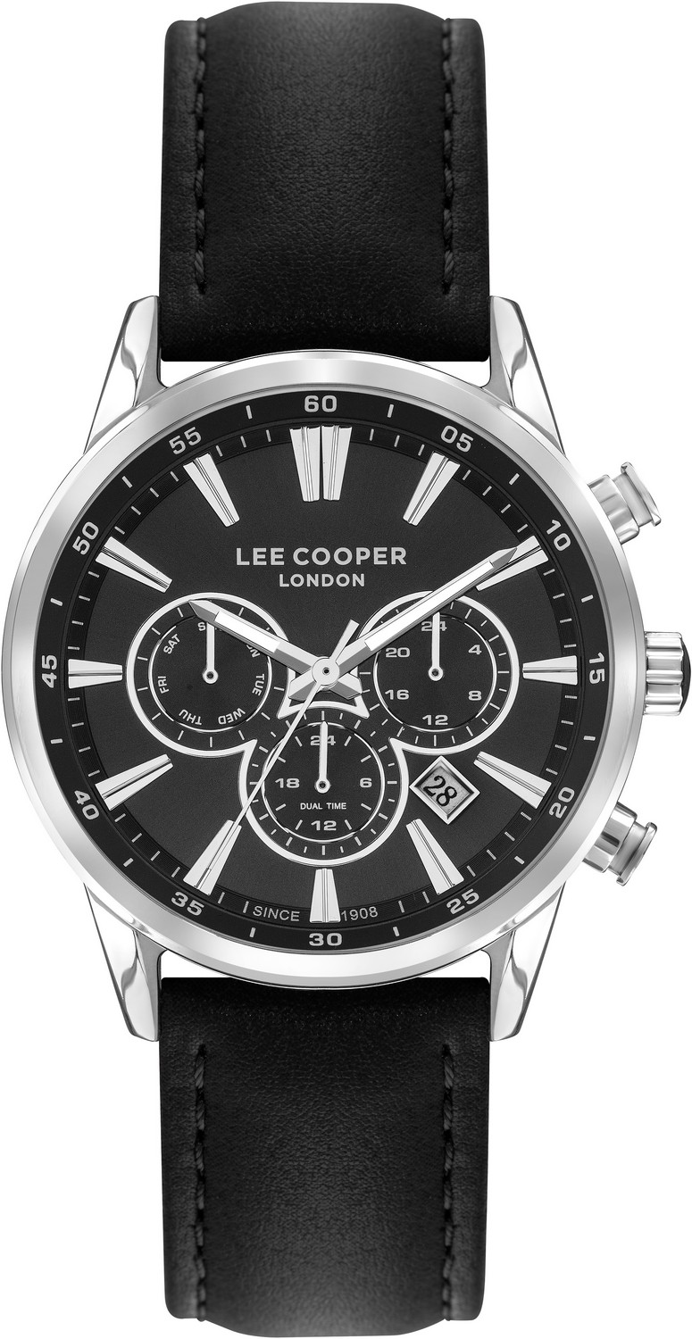 LEE COOPER  Мужские часы, кварцевый механизм, суперметалл, 45 мм