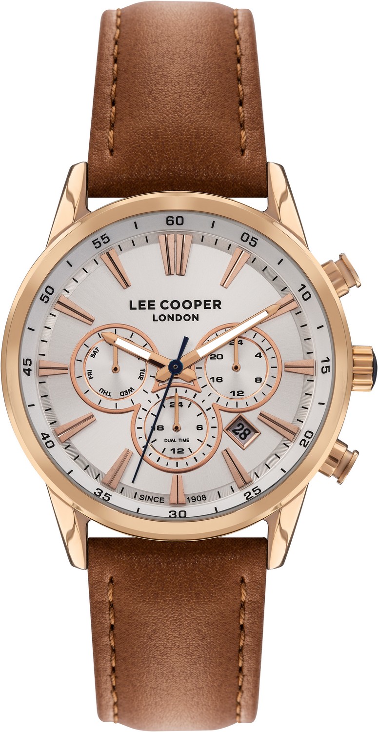 LEE COOPER  Мужские часы, кварцевый механизм, суперметалл с покрытием, 45 мм