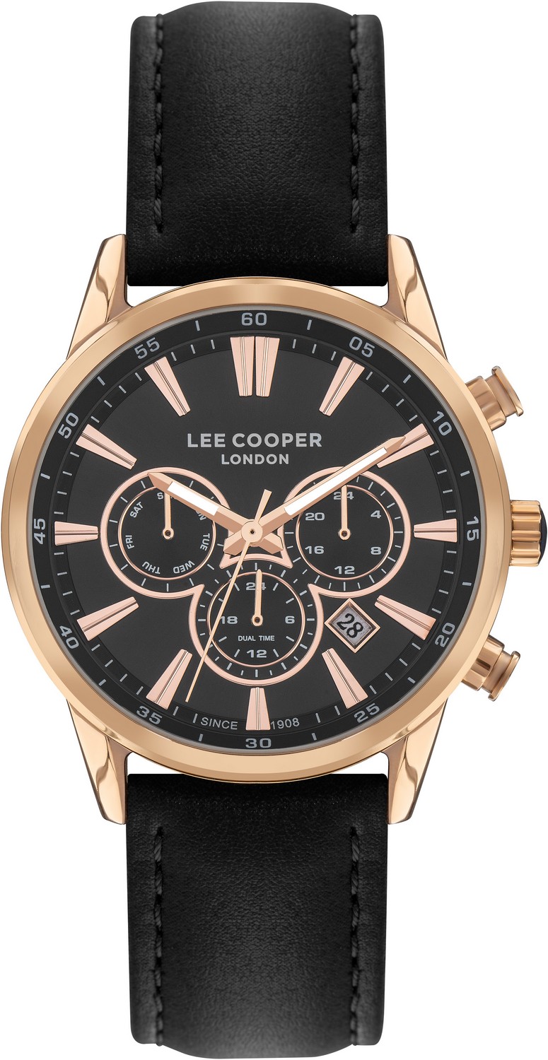 LEE COOPER  Мужские часы, кварцевый механизм, суперметалл с покрытием, 45 мм