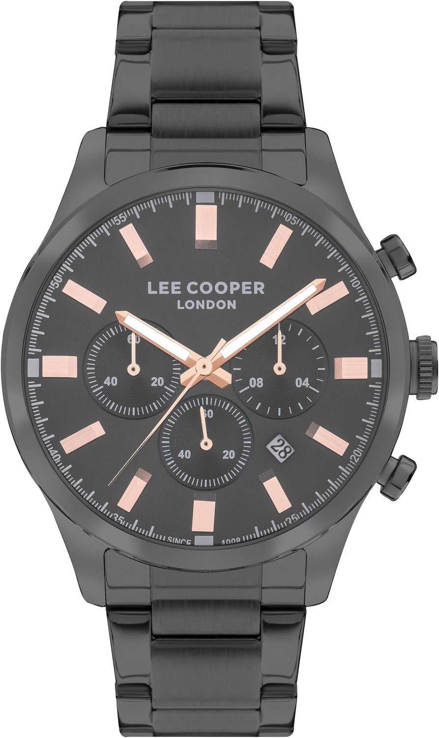 LEE COOPER  Мужские часы, кварцевый механизм, суперметалл с покрытием, 45 мм
