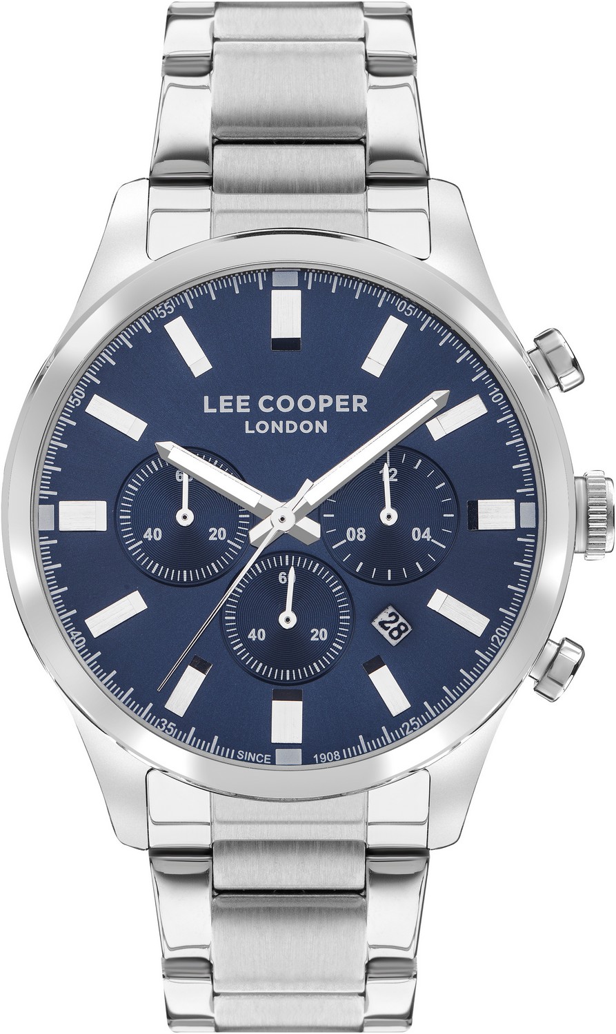 LEE COOPER  Мужские часы, кварцевый механизм, суперметалл, 45 мм