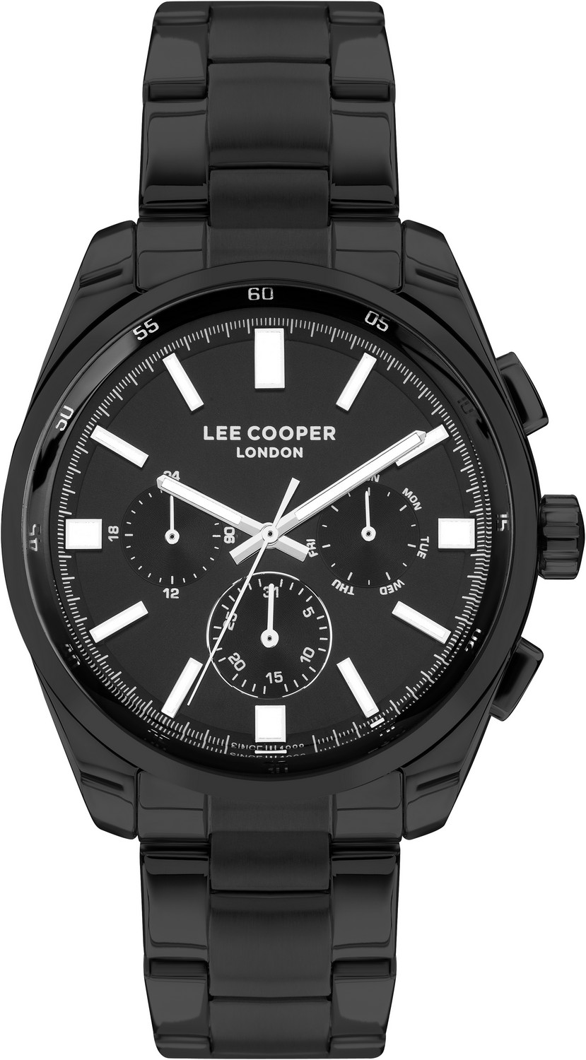 LEE COOPER  Мужские часы, кварцевый механизм, суперметалл с покрытием, 46 мм