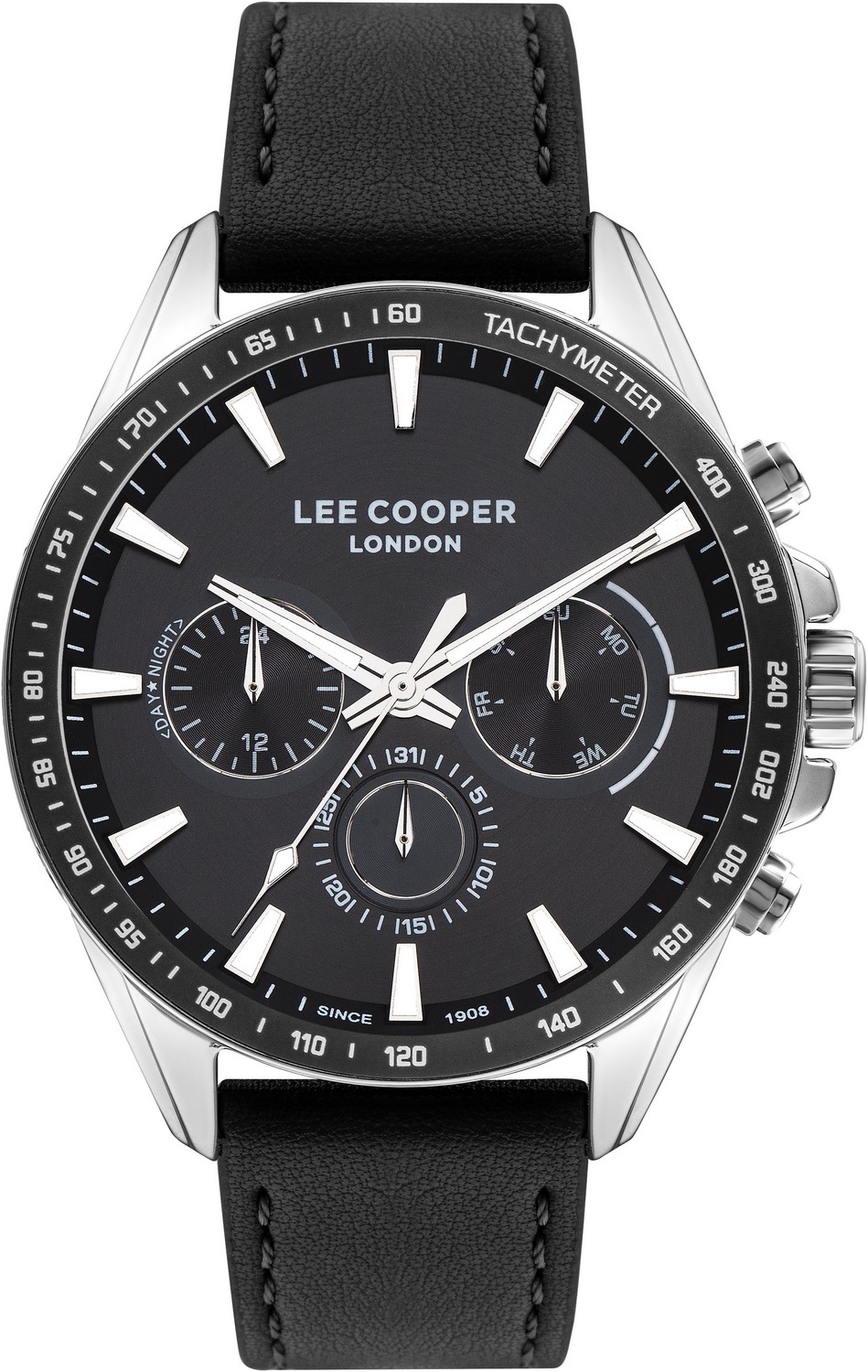 LEE COOPER  Мужские часы, кварцевый механизм, суперметалл, 46 мм