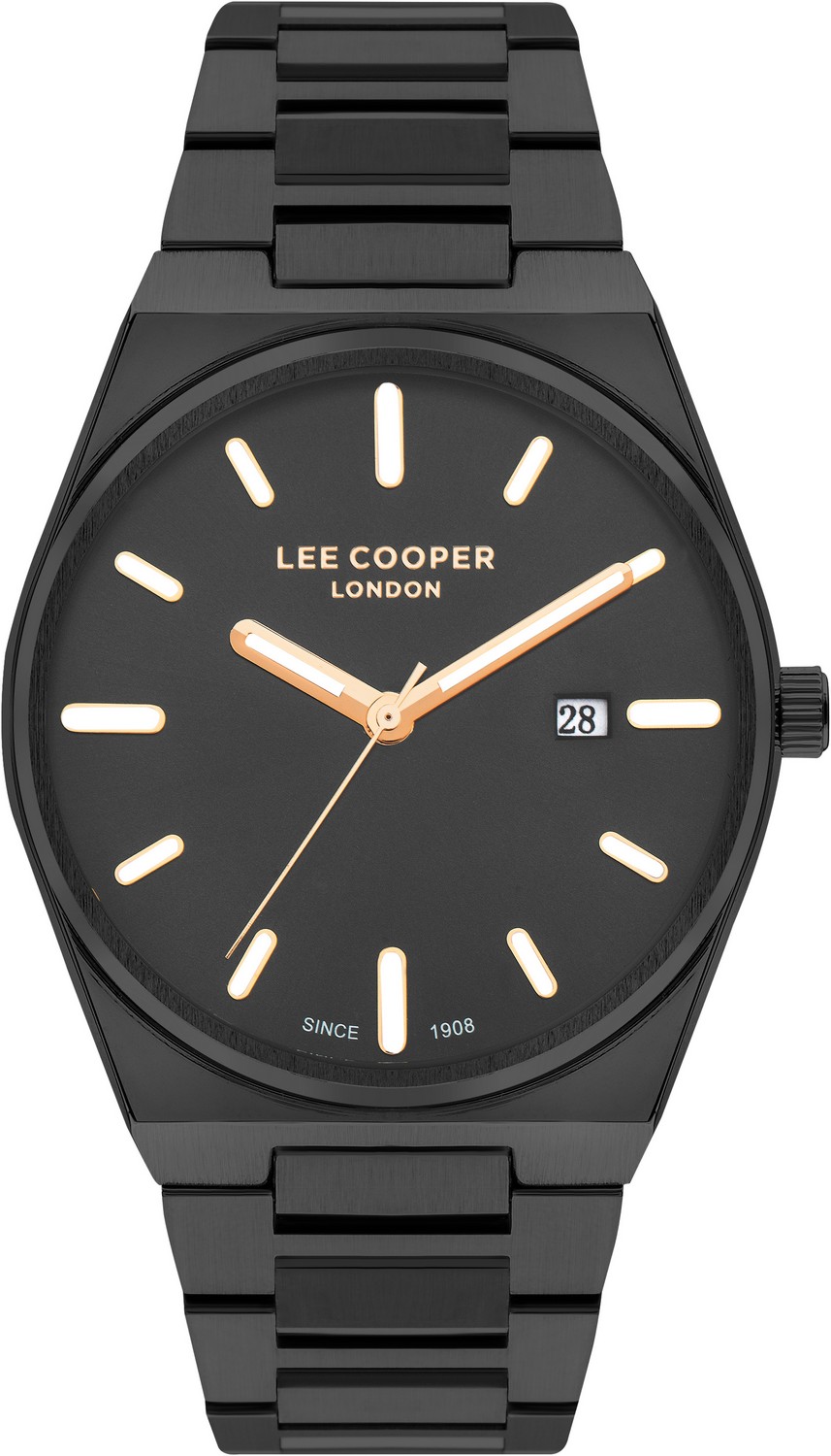 LEE COOPER  Мужские часы, кварцевый механизм, суперметалл с покрытием, 43 мм