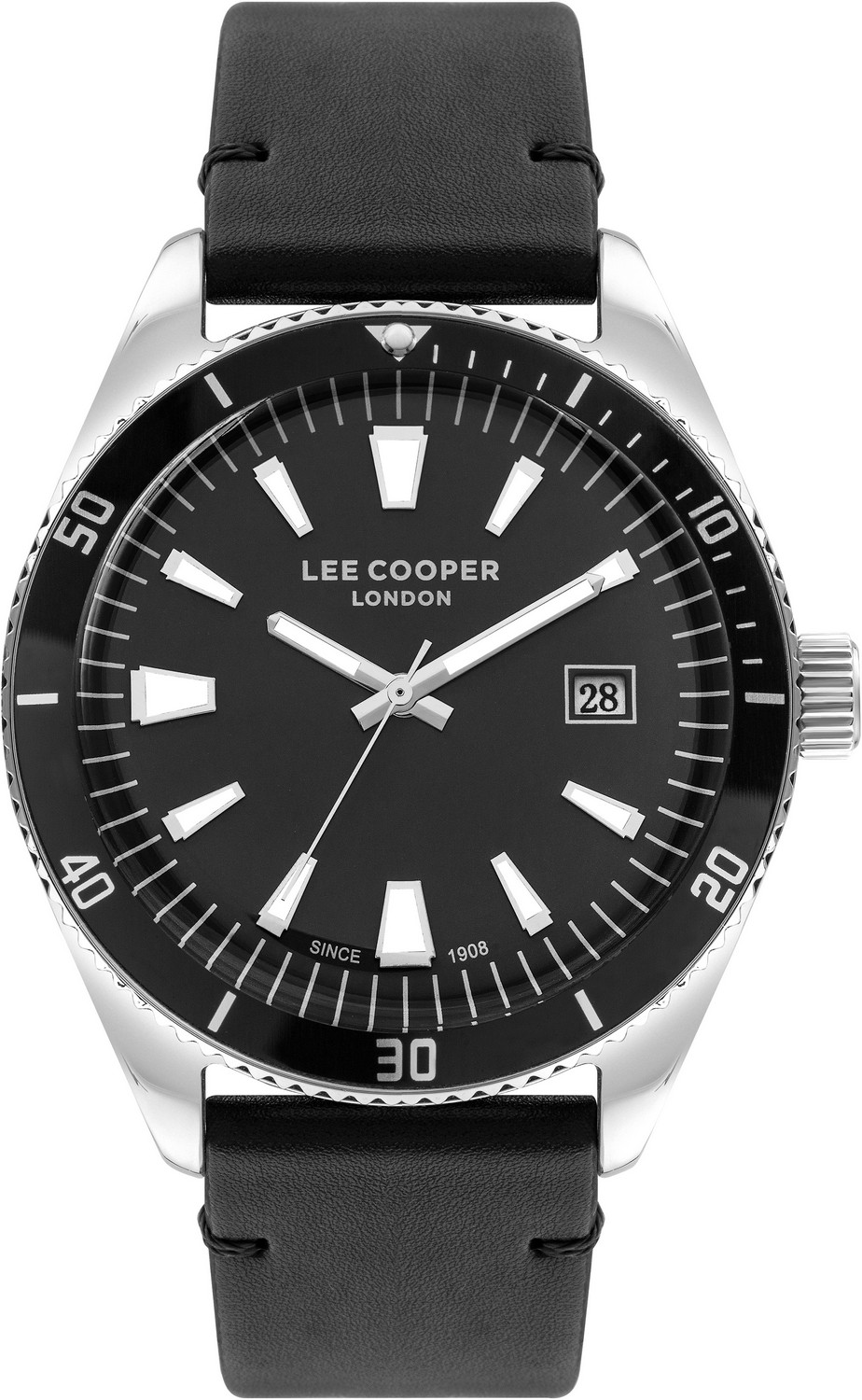 LEE COOPER  Мужские часы, кварцевый механизм, суперметалл, 44 мм