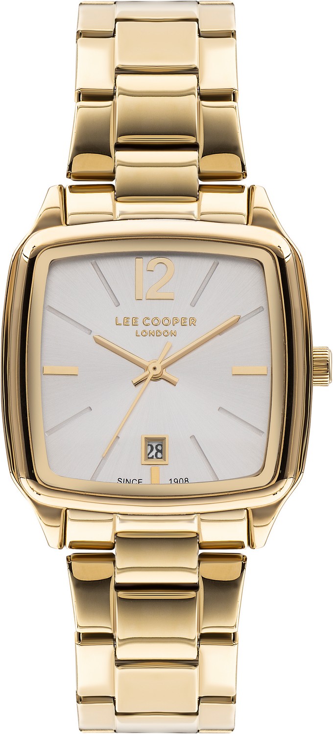 LEE COOPER  Женские часы, кварцевый механизм, суперметалл с покрытием, 29х36,5 мм