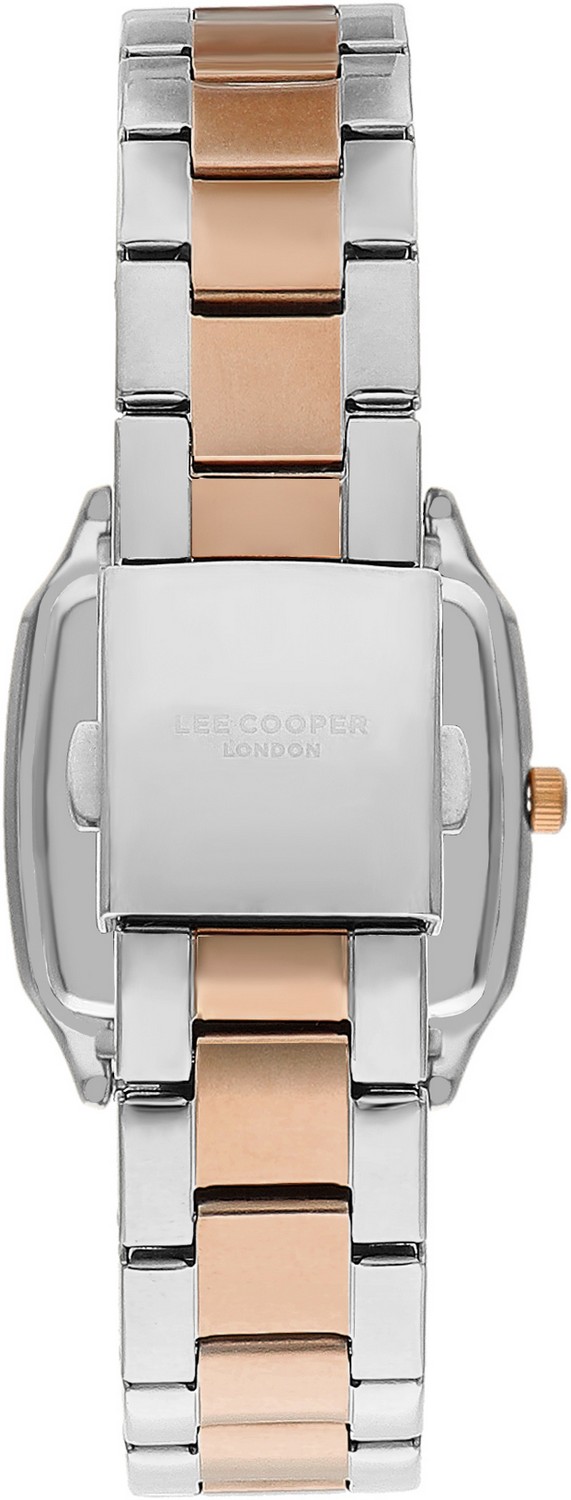 LEE COOPER  Женские часы, кварцевый механизм, суперметалл с покрытием, 29х36,5 мм