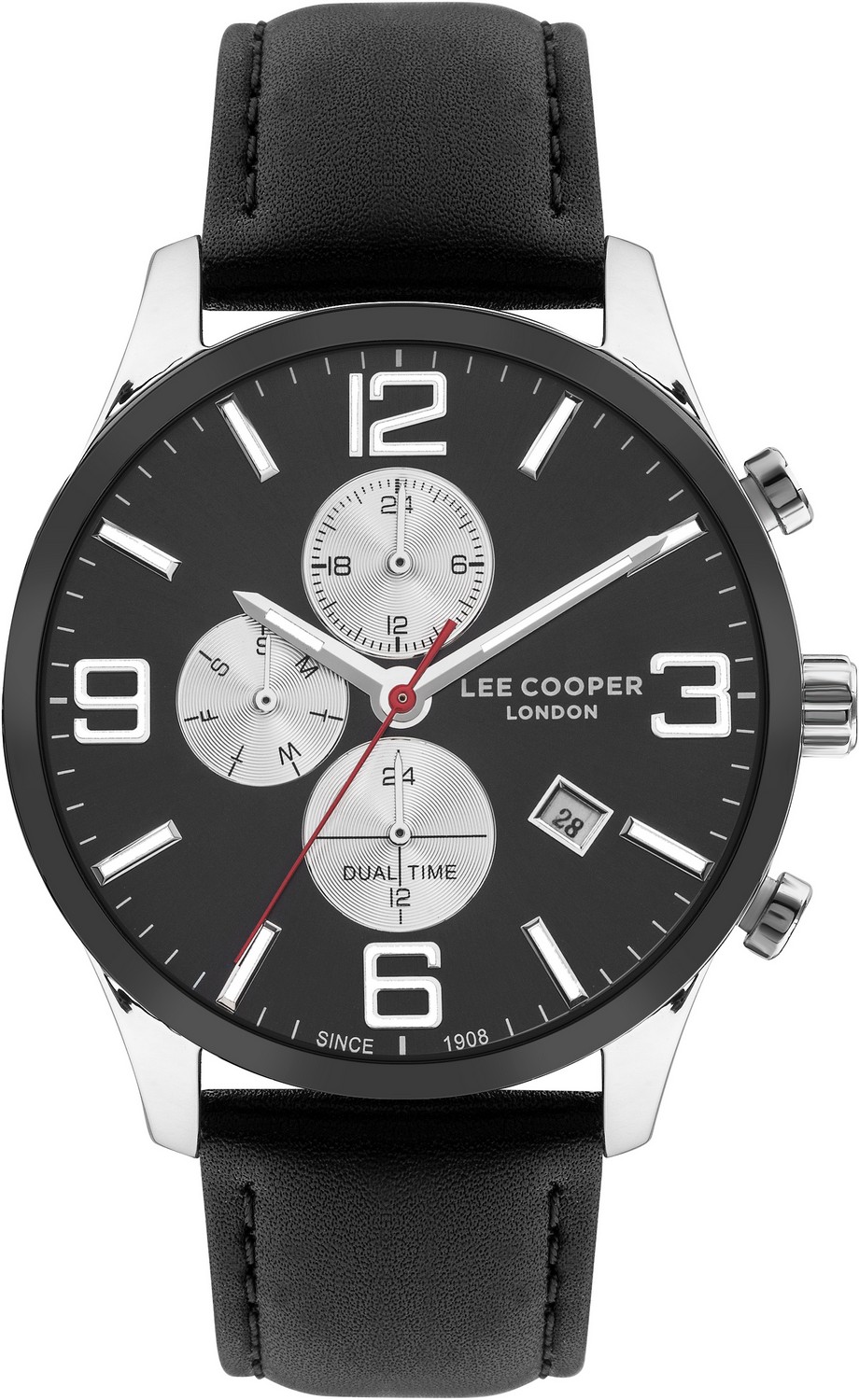 LEE COOPER  Мужские часы, кварцевый механизм, суперметалл с покрытием, 45 мм