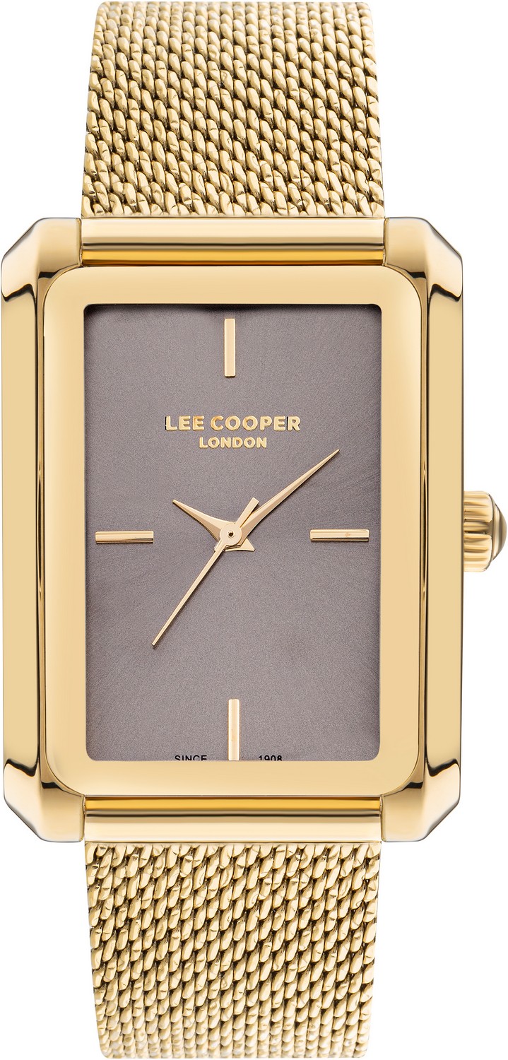 LEE COOPER  Женские часы, кварцевый механизм, суперметалл с покрытием, 28х38 мм