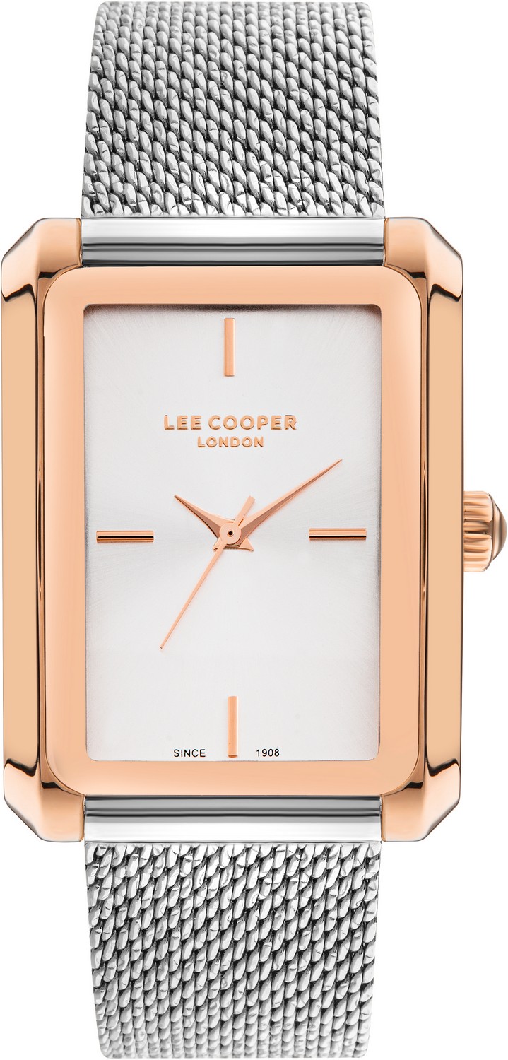 LEE COOPER  Женские часы, кварцевый механизм, суперметалл с покрытием, 28х38 мм