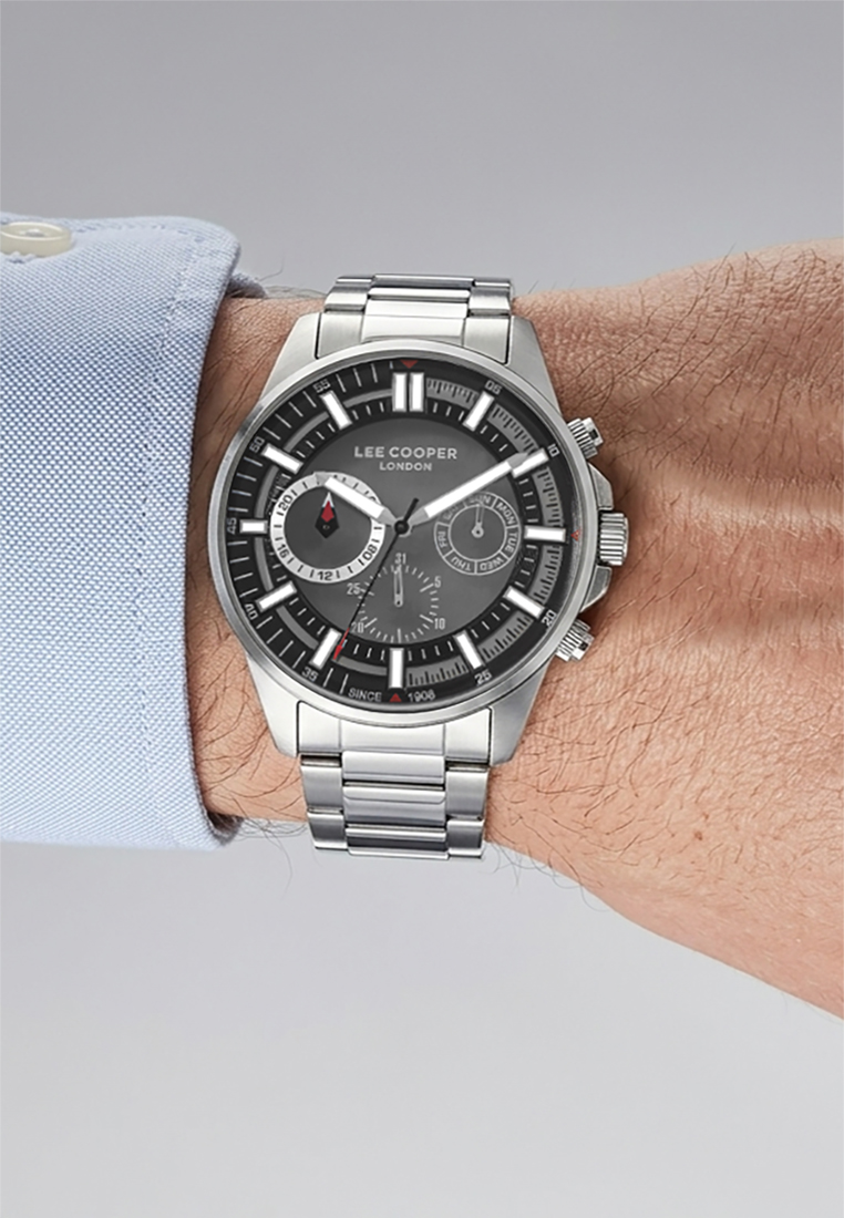 LEE COOPER  Мужские часы, кварцевый механизм, суперметалл, 45 мм