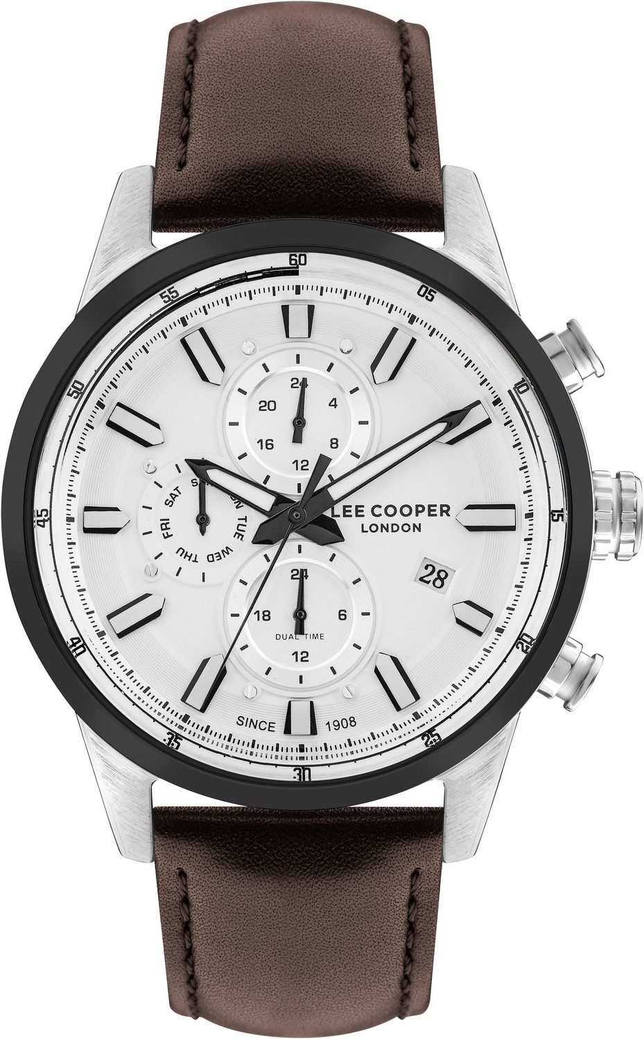 Часы LEE COOPER  LC07855.334 Мужские часы, кварцевый механизм, суперметалл, 45 мм