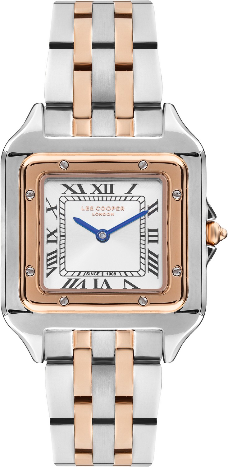 LEE COOPER  Женские часы, кварцевый механизм, суперметалл с покрытием, 29х29 мм