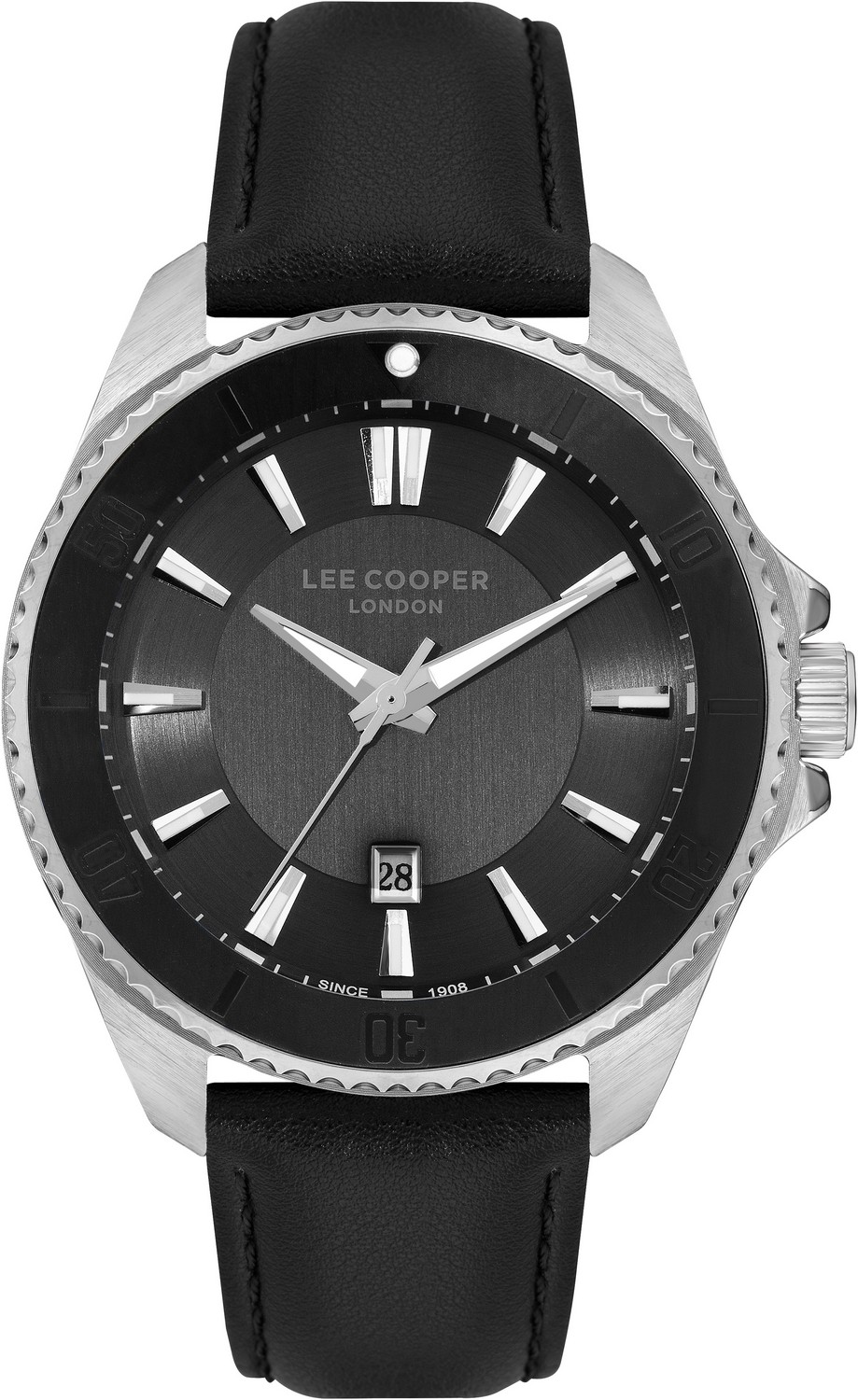 LEE COOPER  Мужские часы, кварцевый механизм, суперметалл, 45 мм