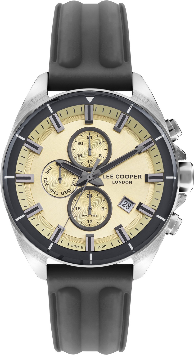 LEE COOPER  Мужские часы, кварцевый механизм, суперметалл, 46 мм