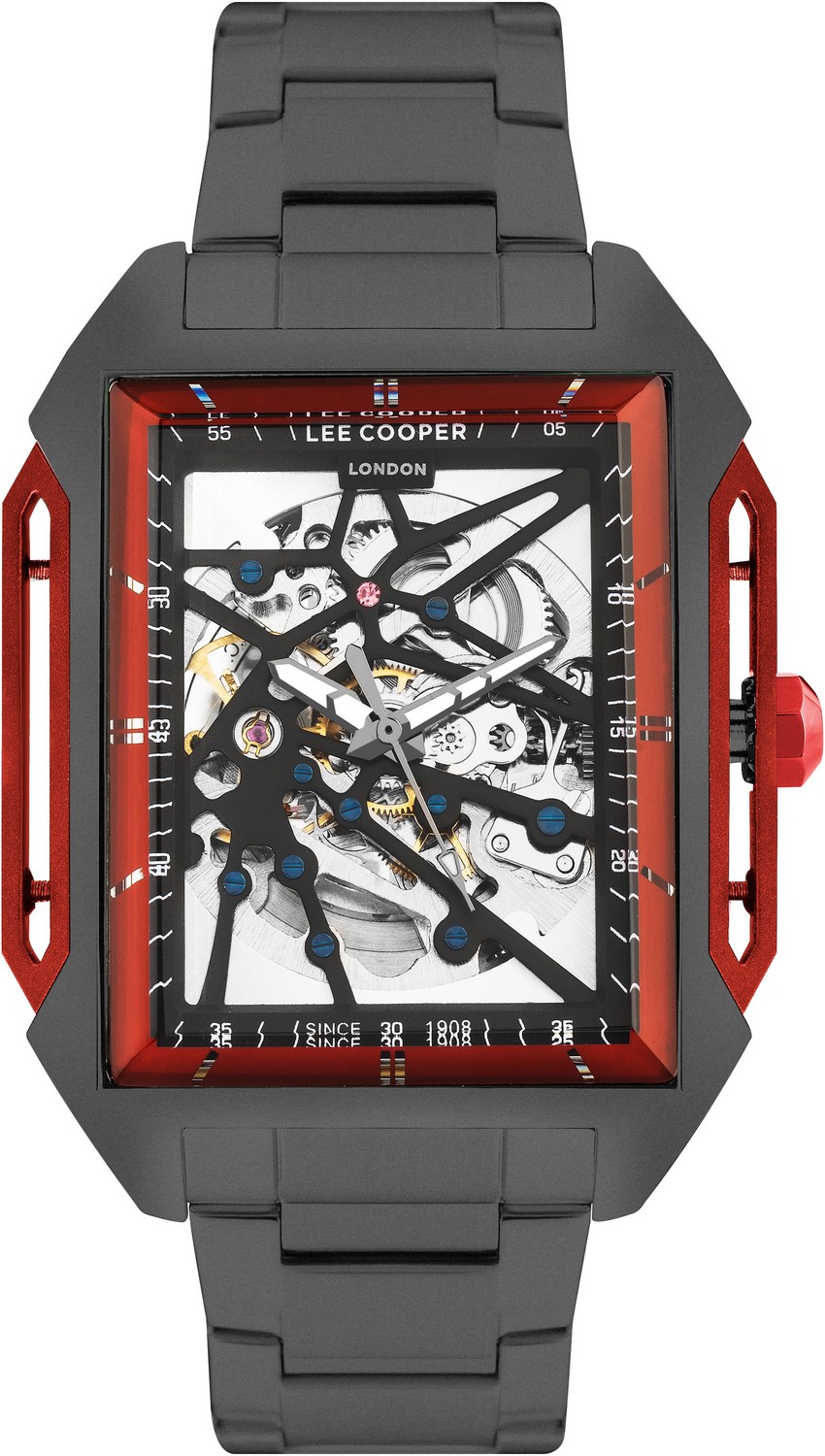 LEE COOPER  Мужские часы, автоматический механизм, суперметалл с покрытием, 39х51 мм