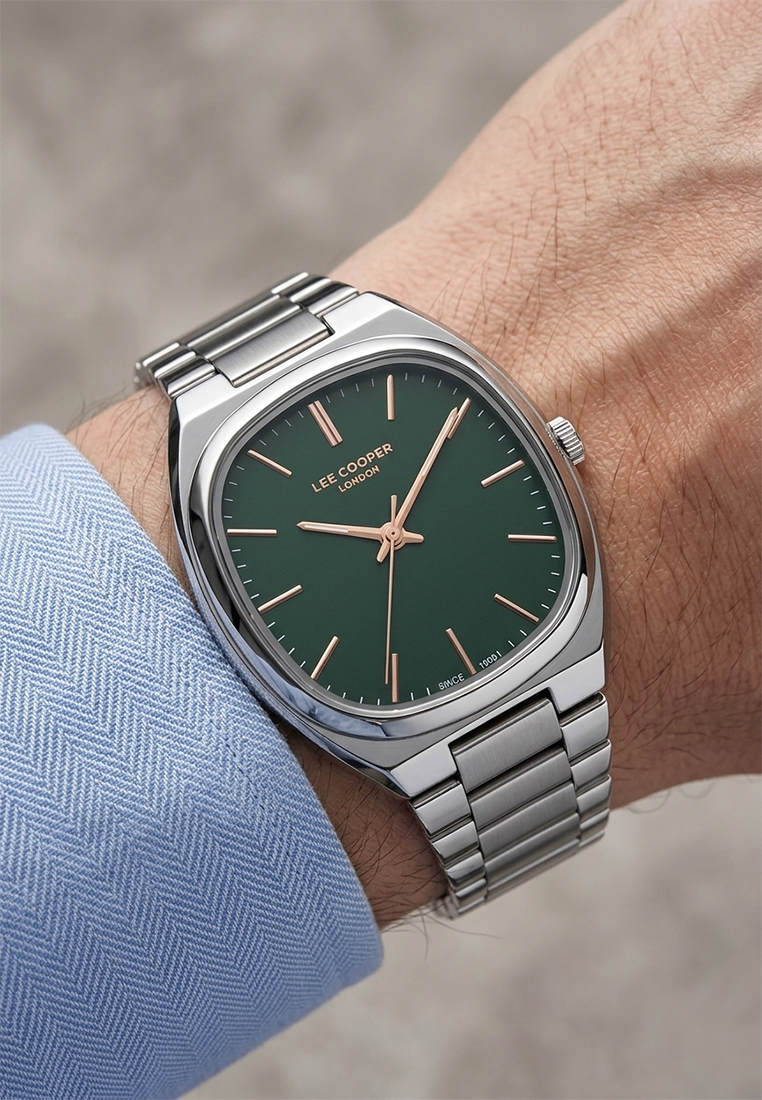 LEE COOPER  Мужские часы, кварцевый механизм, суперметалл, 41 мм