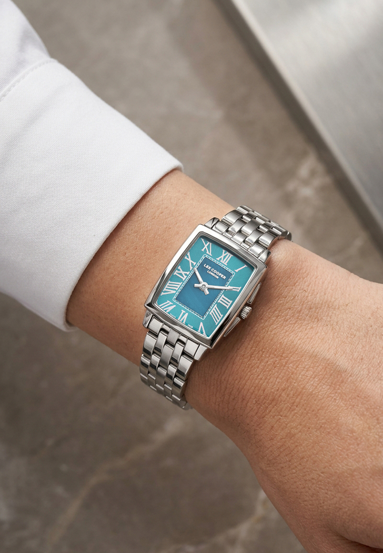 LEE COOPER  Женские часы, кварцевый механизм, суперметалл, 27х33 мм