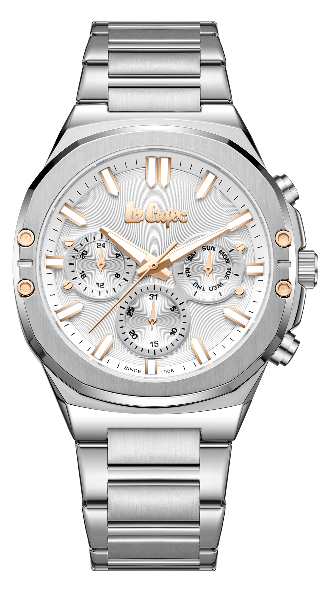 LEE COOPER  Мужские часы, кварцевый механизм, суперметалл, 43 мм