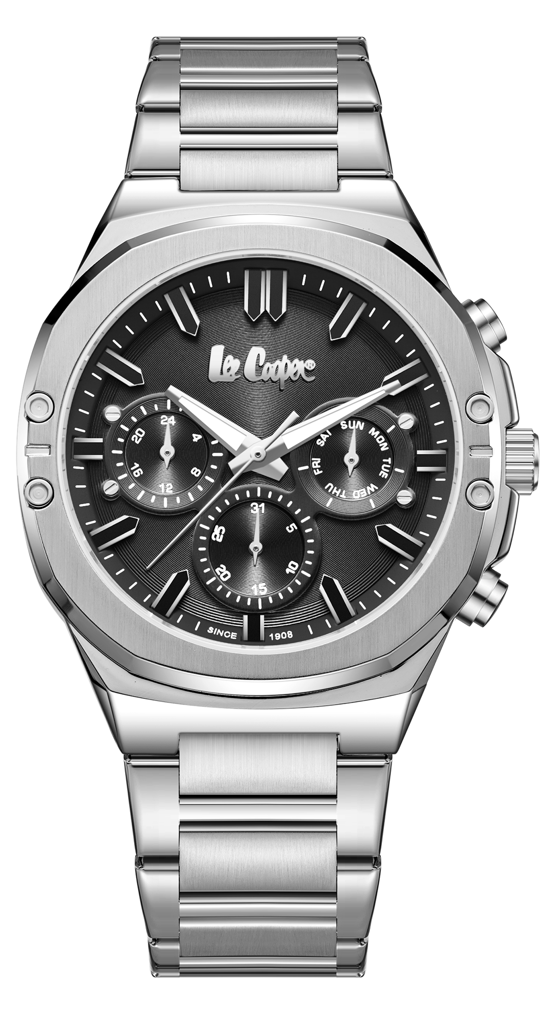 LEE COOPER  Мужские часы, кварцевый механизм, суперметалл, 43 мм