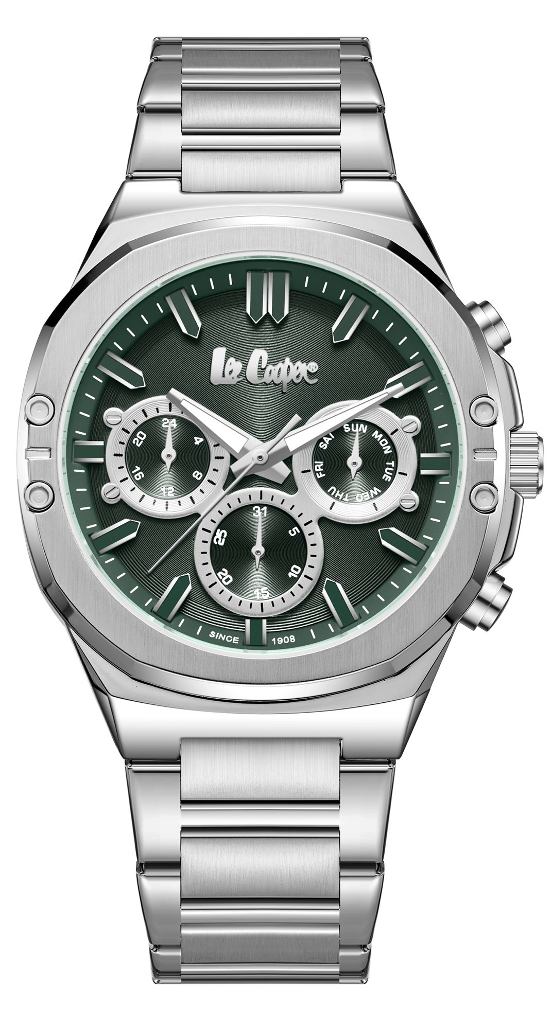 LEE COOPER  Мужские часы, кварцевый механизм, суперметалл, 43 мм