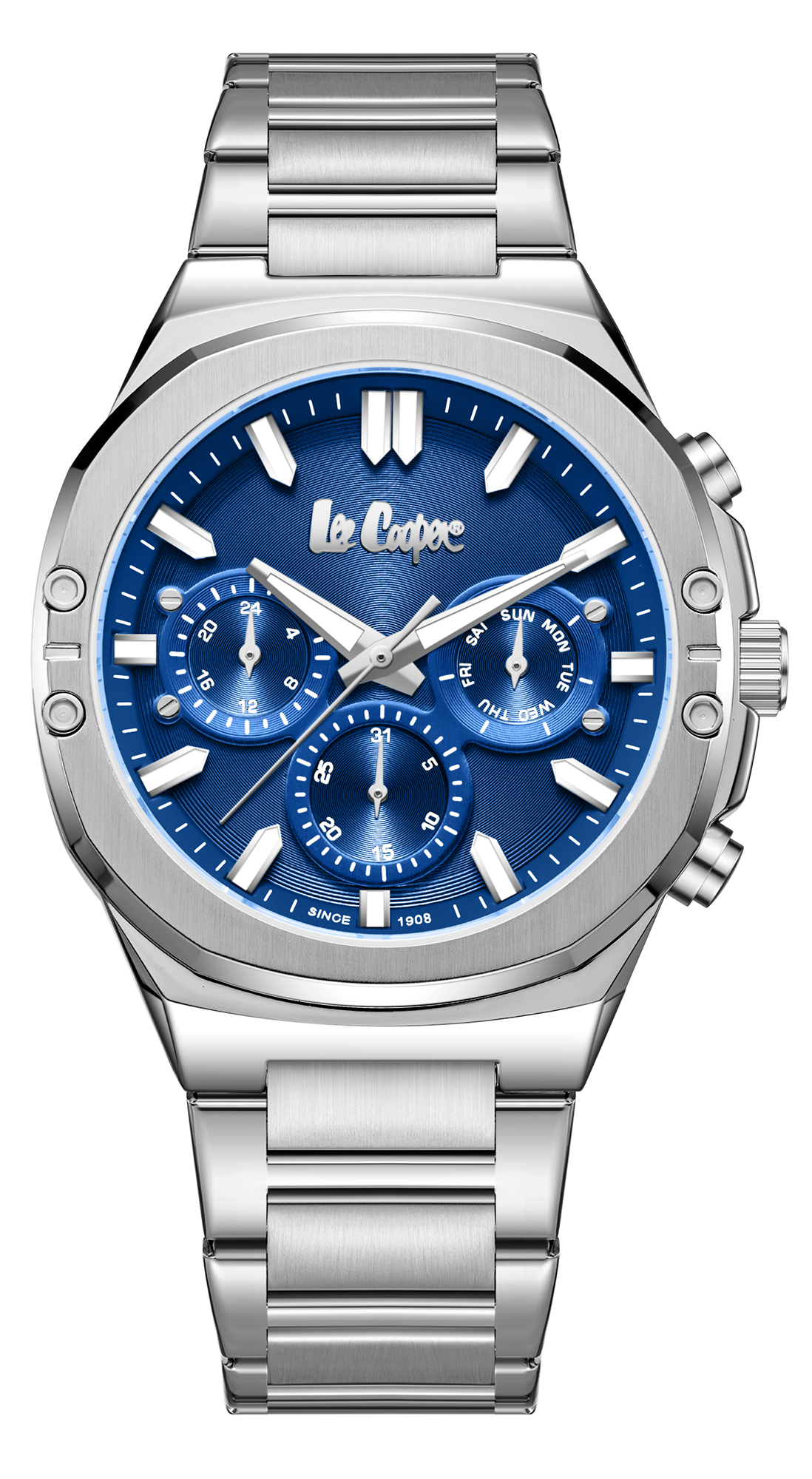 LEE COOPER  Мужские часы, кварцевый механизм, суперметалл, 43 мм