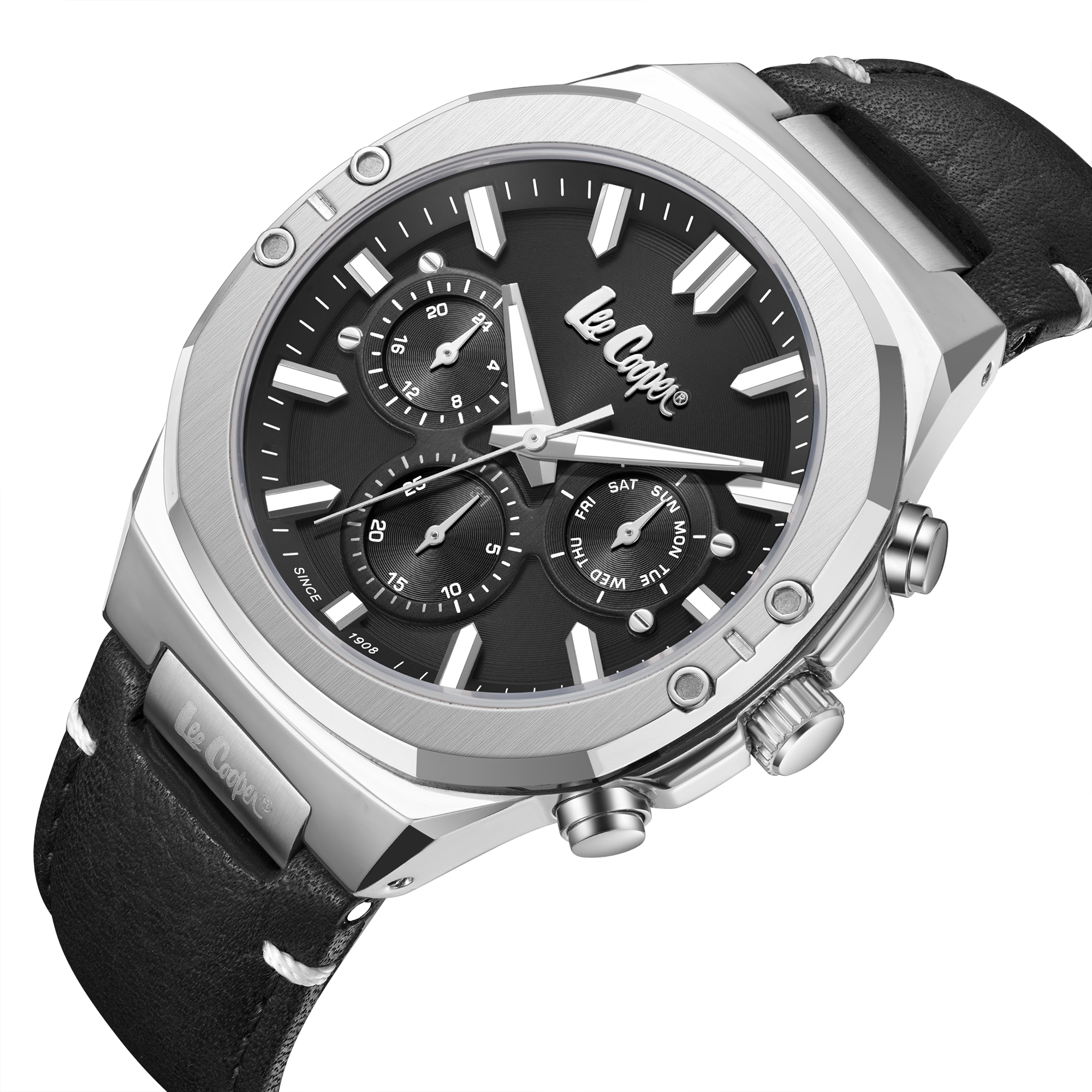 LEE COOPER  Мужские часы, кварцевый механизм, суперметалл, 43 мм