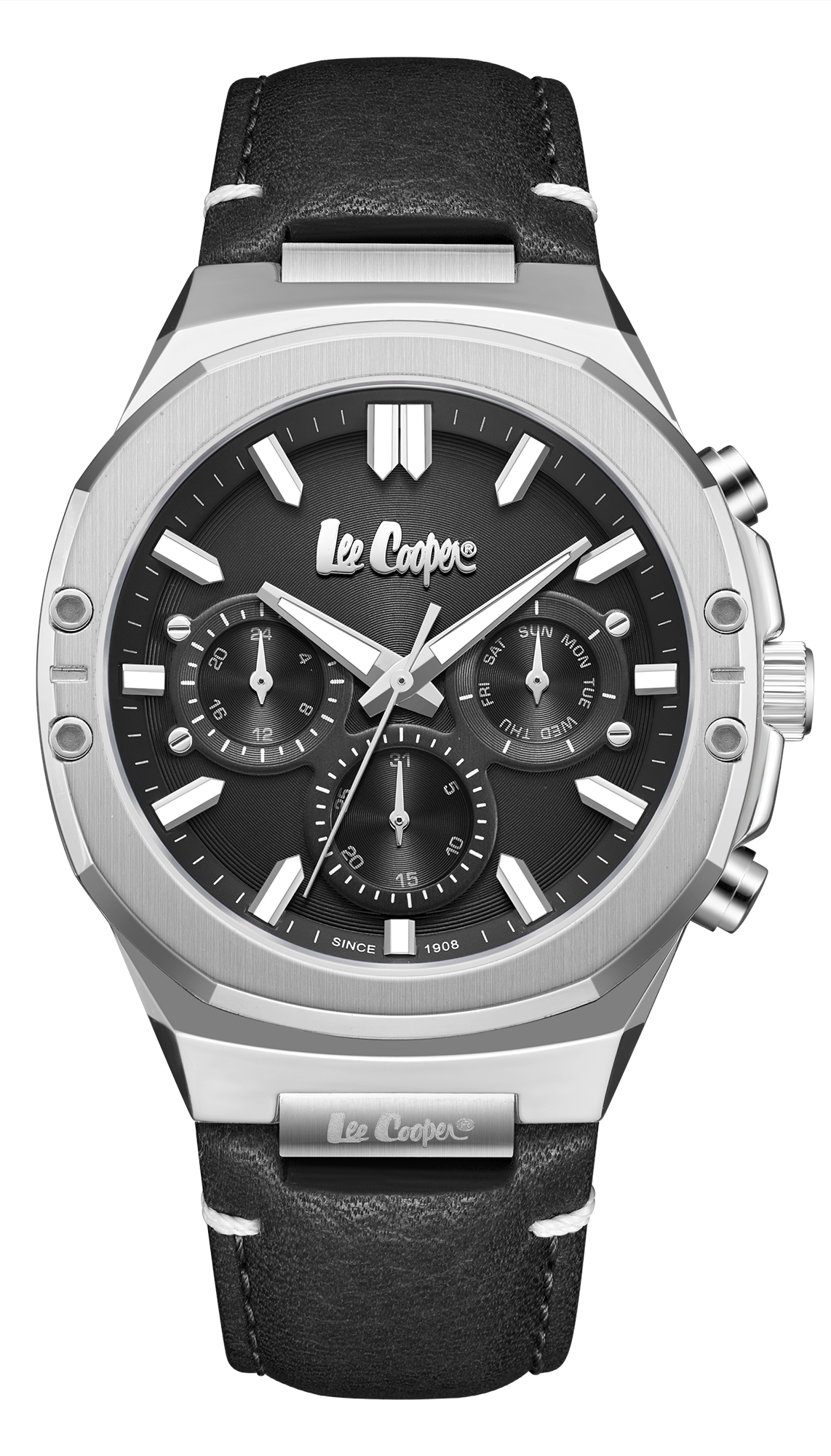 LEE COOPER  Мужские часы, кварцевый механизм, суперметалл, 43 мм