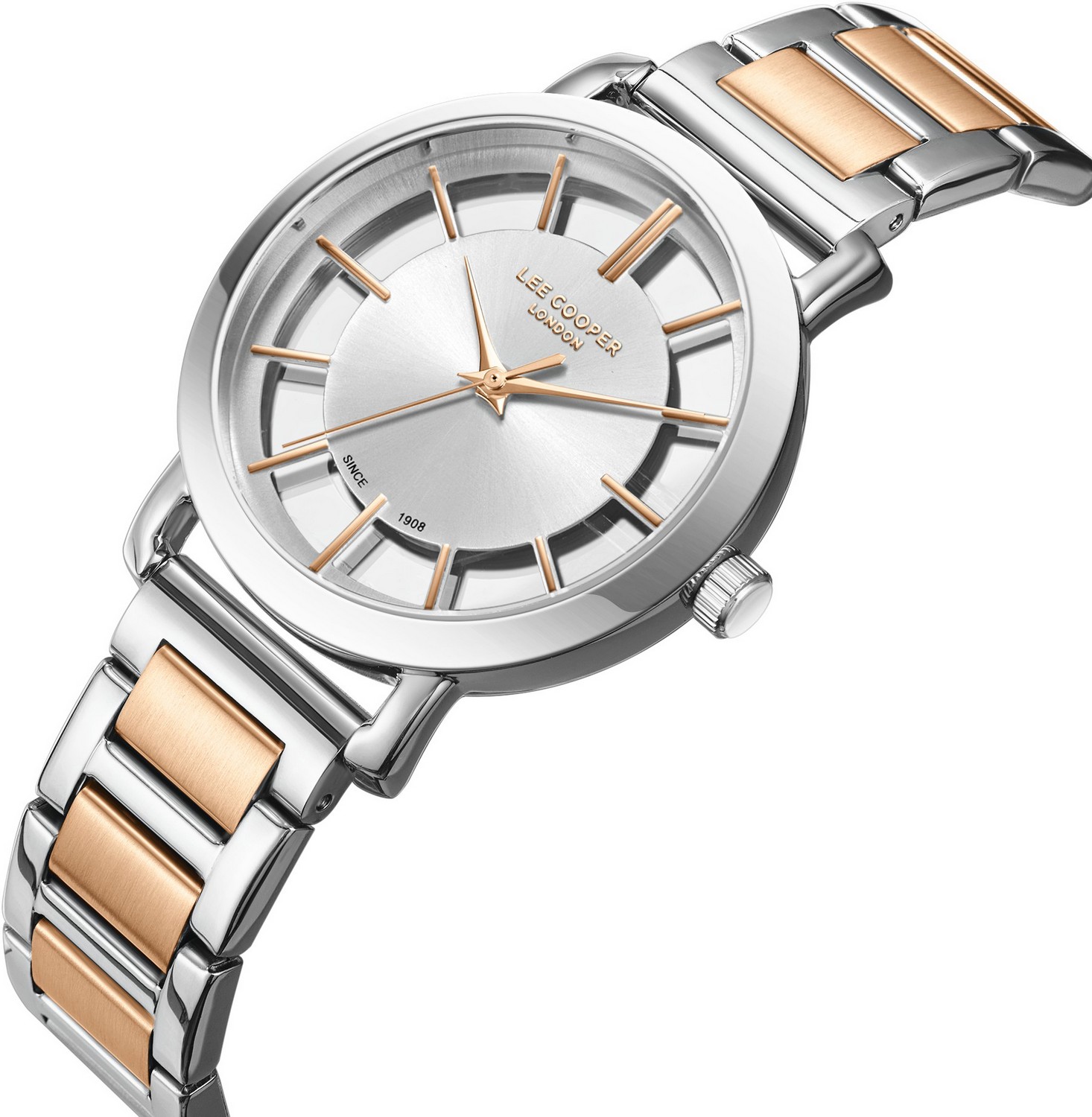 LEE COOPER  Женские часы, кварцевый механизм, суперметалл, 35 мм