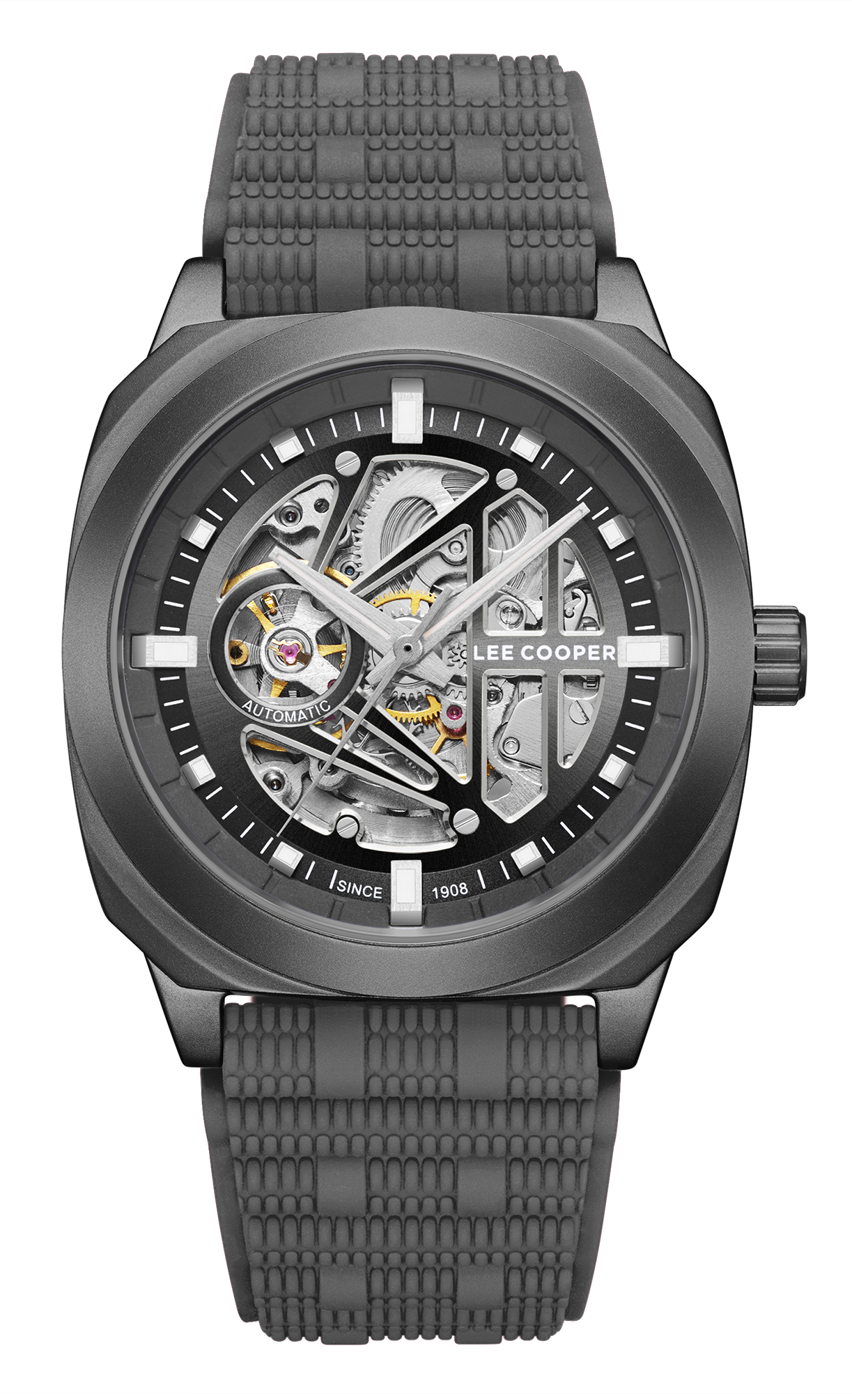 LEE COOPER  Мужские часы, автоматический механизм, суперметалл с покрытием, 41 мм