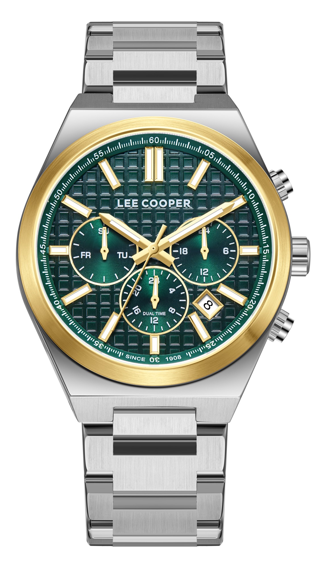 LEE COOPER  Мужские часы, кварцевый механизм, суперметалл с покрытием, 41 мм