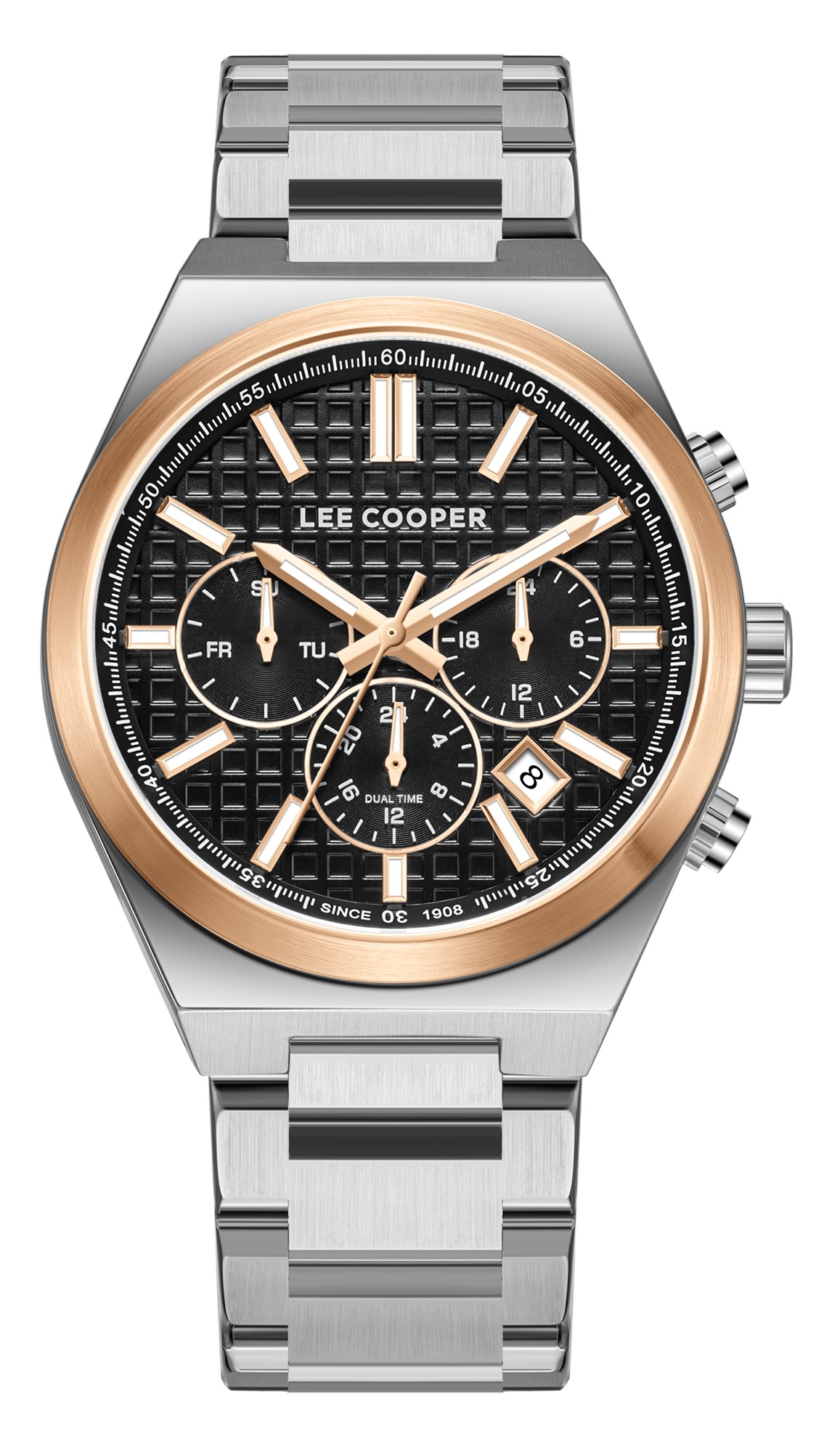 LEE COOPER  Мужские часы, кварцевый механизм, суперметалл с покрытием, 41 мм