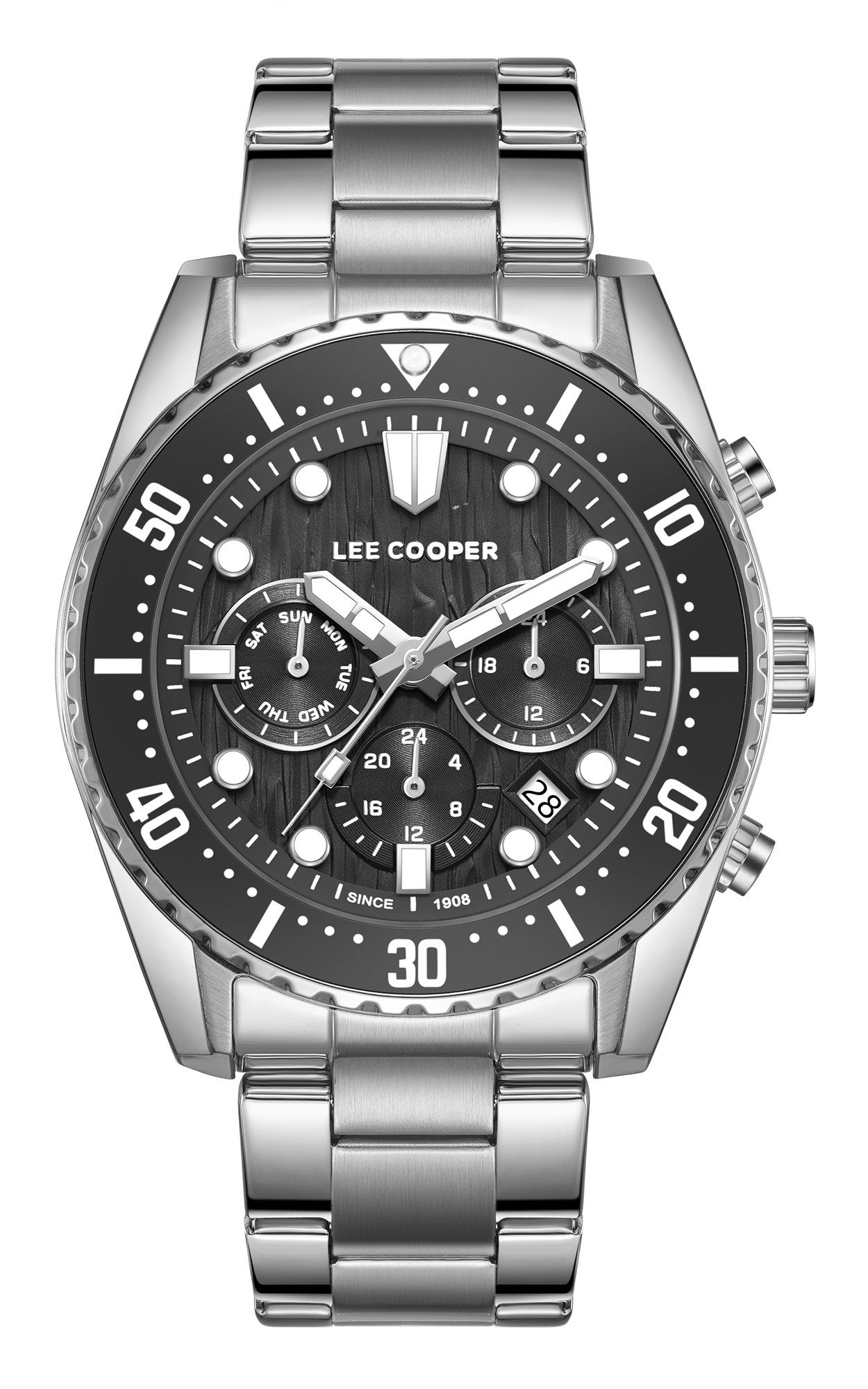 LEE COOPER  Мужские часы, кварцевый механизм, суперметалл, 43 мм