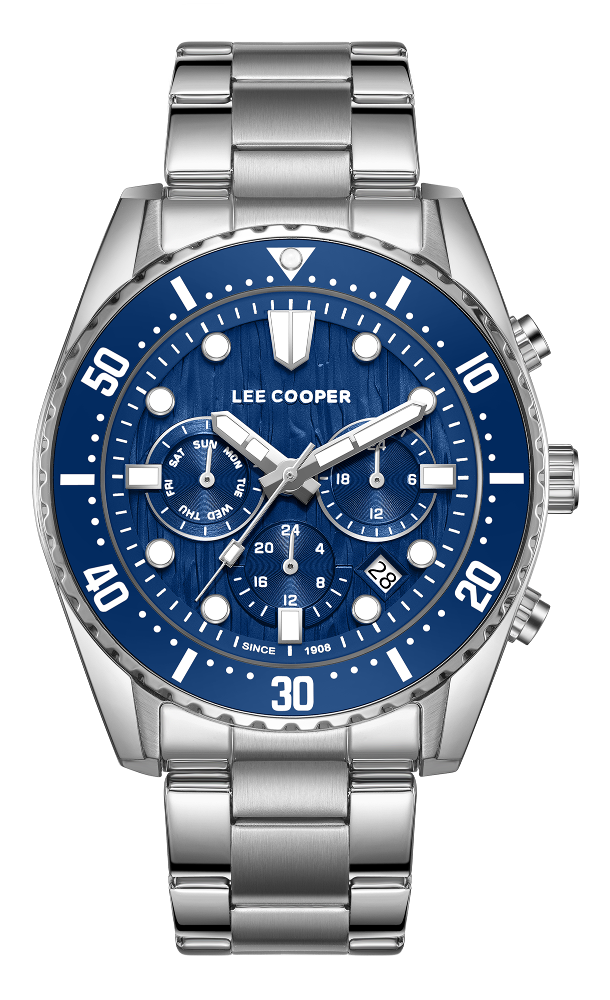 LEE COOPER  Мужские часы, кварцевый механизм, суперметалл, 43 мм