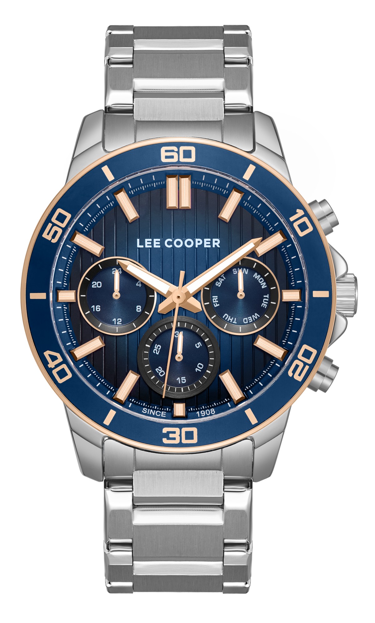 LEE COOPER  Мужские часы, кварцевый механизм, суперметалл с покрытием, 42 мм