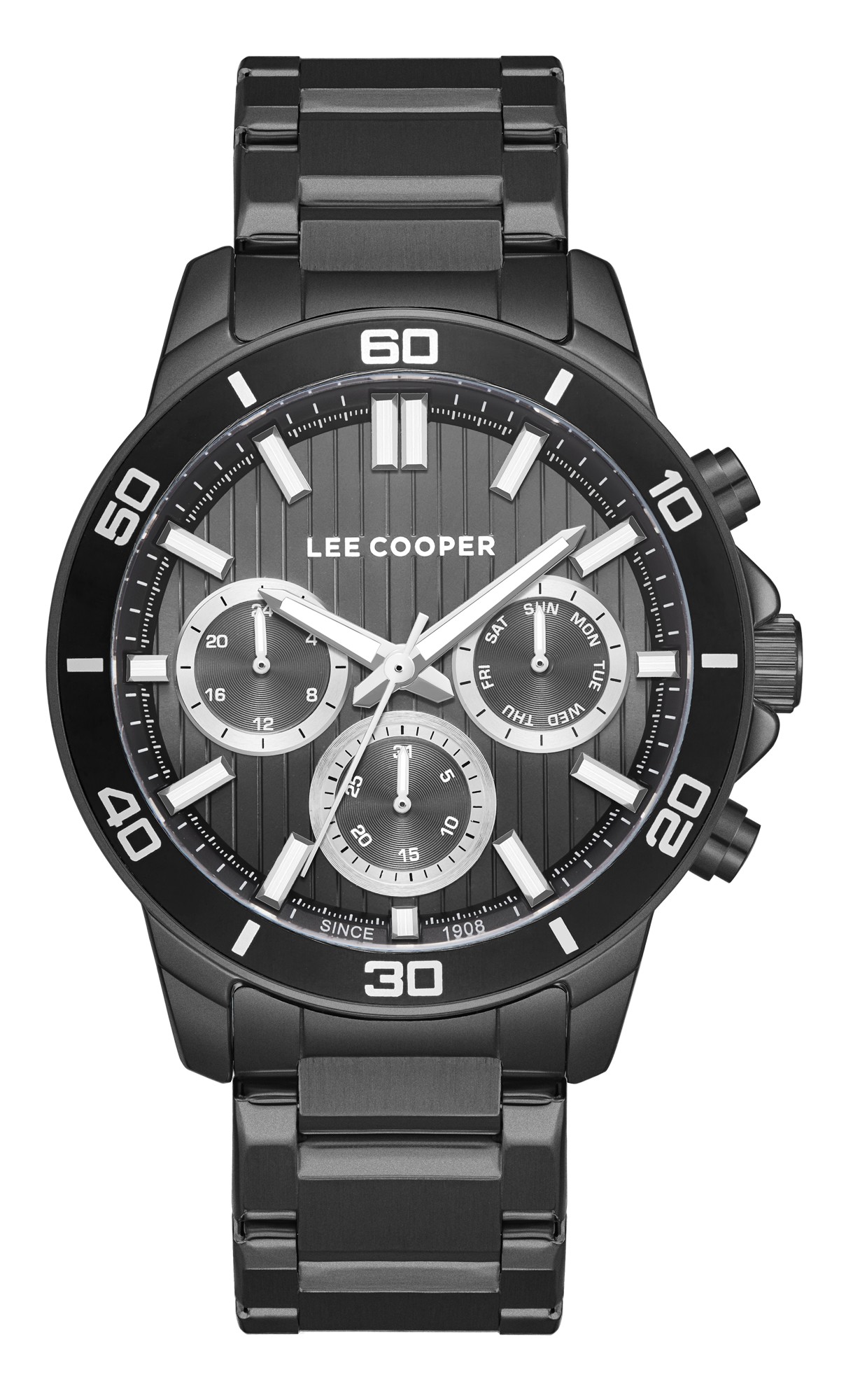 LEE COOPER  Мужские часы, кварцевый механизм, суперметалл с покрытием, 42 мм