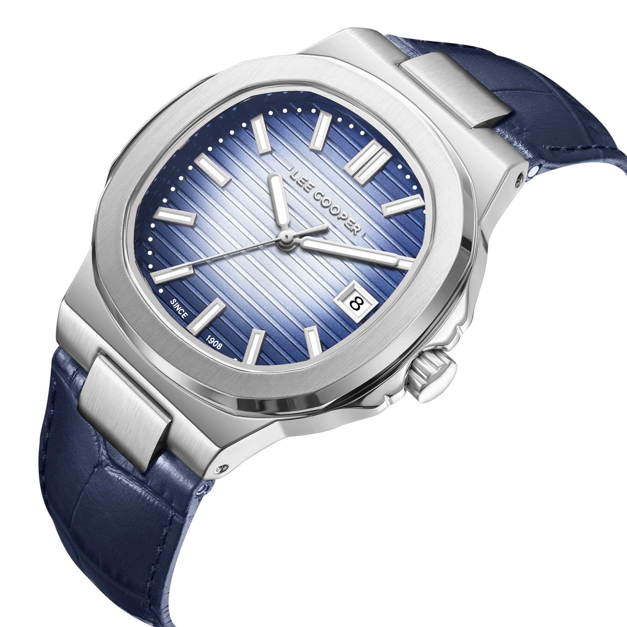 LEE COOPER  Мужские часы, кварцевый механизм, суперметалл, 42 мм