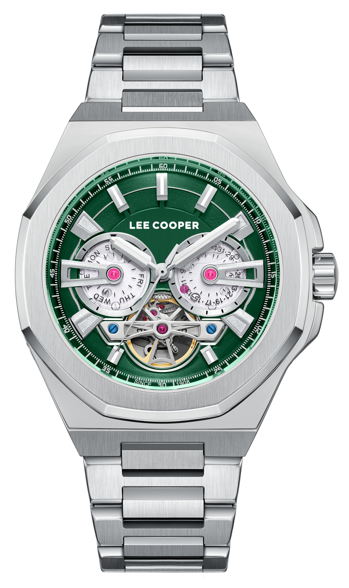 LEE COOPER  Мужские часы, автоматический механизм, суперметалл, 43 мм